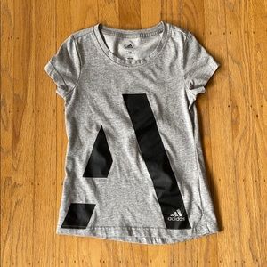 Adidas climalite sz 10 grey black shirt unique